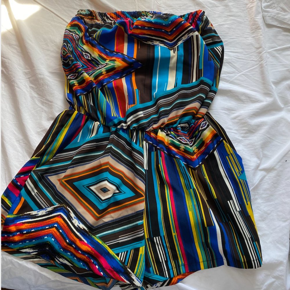 Tyche Colorful Slevless Romper